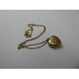 A 9ct Yellow Gold Locket and Chain.