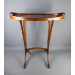 Emile Galle French (1846-1904), An Art Nouveau Fruitwood Inlaid Tray Table