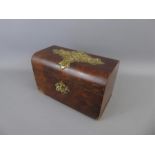 George III Walnut Tea Caddy.