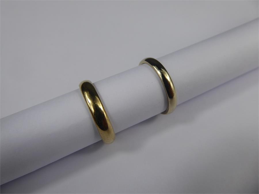 Two Yellow Gold Wedding Bands