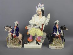 Two Victorian Staffordshire Figures.