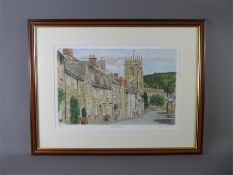 A Limited Edition Print of Winchcombe by Local Artist