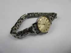 An Omega Stainless Steel Lady's Wrist Watch.