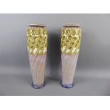 A Pair Art Nouveau Royal Doulton Vases.