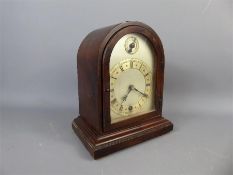 A Mahogany Mantle Clock