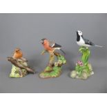 A Collection of Six Coalport Bird Figures.