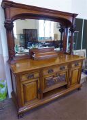 An Edwardian Pollard Oak Sideboard.