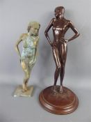 Two Bronze Figurines