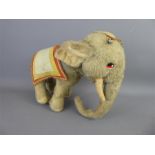 A Vintage Mohair Indian Elephant by Merrythought.