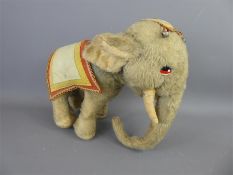 A Vintage Mohair Indian Elephant by Merrythought.