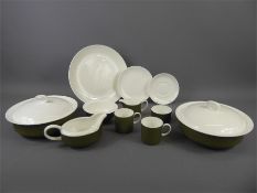 Wedgwood Susie Cooper "Forest" C2094 Pattern Dinner and Coffee Service