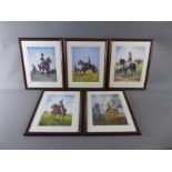 A Set of Five Signed Brian Palmer Limited Edition Prints