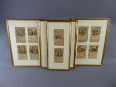 'The Dandy's Wedding', Framed Book Pages