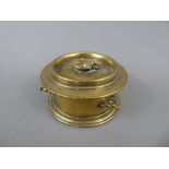 An Antique Brass Cylindrical Ink Well.