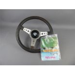 A Vintage Moto Lita Steering Wheel