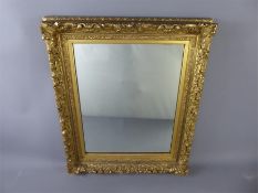 A Gilt Wood Style Hall Mirror.