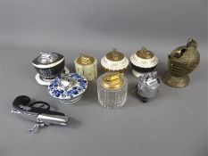 A Collection of Vintage Table Cigarette Lighters