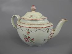 An Early 19th Century Newhall Tea Pot and Cover