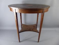 A Mahogany Oval Occasional Table.