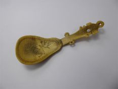 Antique Scrimshaw Tea Caddy Spoon.