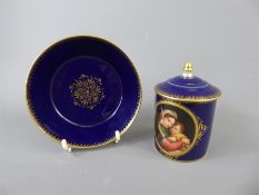 A Meissen Porcelain Chocolate Cup and Cover