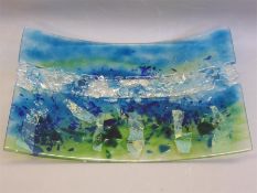 A Bespoke Fused Art Glass Panel.