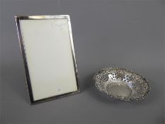 A Silver Photo Frame.