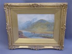 Charles R Wood, a Watercolour depicting a Highland Scene