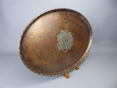 A Hugh Wallis Arts and Crafts Hugh Wallis Oval Copper Tray.