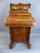 Victorian Burr Walnut Harlequin Davenport.