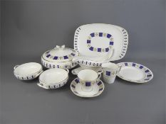 Spode Persia Royal Blue Part Dinner and Tea Set.