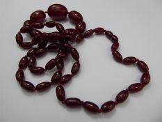 A Set of Graduated Amber-Style Beads