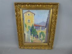 An Original Oil on Board, entitled Fornalutx, Mallorca