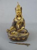 A Bronze Figure of Padmasambhava (Buddhist Guru of the 8th Century)