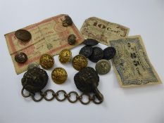 A Quantity of Firmin & Sons North Suffolk Yeomnary Co Buttons, including twelve large gilt