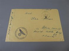 Jersey 1942 Feldpost Letter Home.