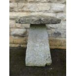 An Antique Weathered Staddle Stone.