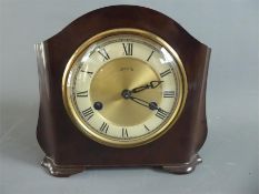 An Art Deco Bakelite Mantel Clock