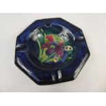 Moorcroft Ashtray with Orchid Pattern.