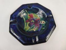 Moorcroft Ashtray with Orchid Pattern.