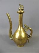 A Japanese Meiji Period Brass Ewer.