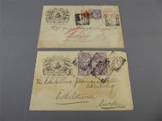 1892-94 Two Illustrated Wellington Knife Polish Envelopes.