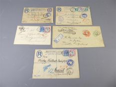 1895-1901 - A Selection of Four Fine Registered Covers.