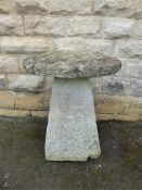 An Antique Weathered Staddle Stone.