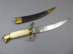 An Early 19th Century Spanish Bone Handled Dagger.