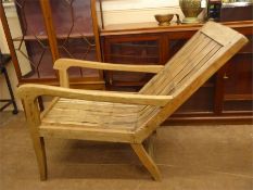 A Vintage Teak Colonial Deck Chair.