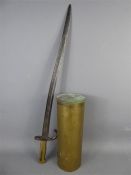 An Antique Brass-Handled Bayonet