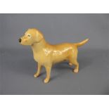 Beswick Porcelain Yellow Labrador Dog Figure.