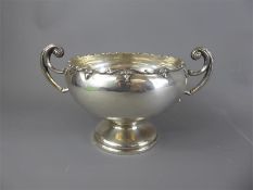 A Dublin Silver Twin-Handled Rose Bowl