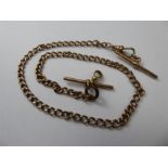 A 9ct Yellow Gold Fob Chain